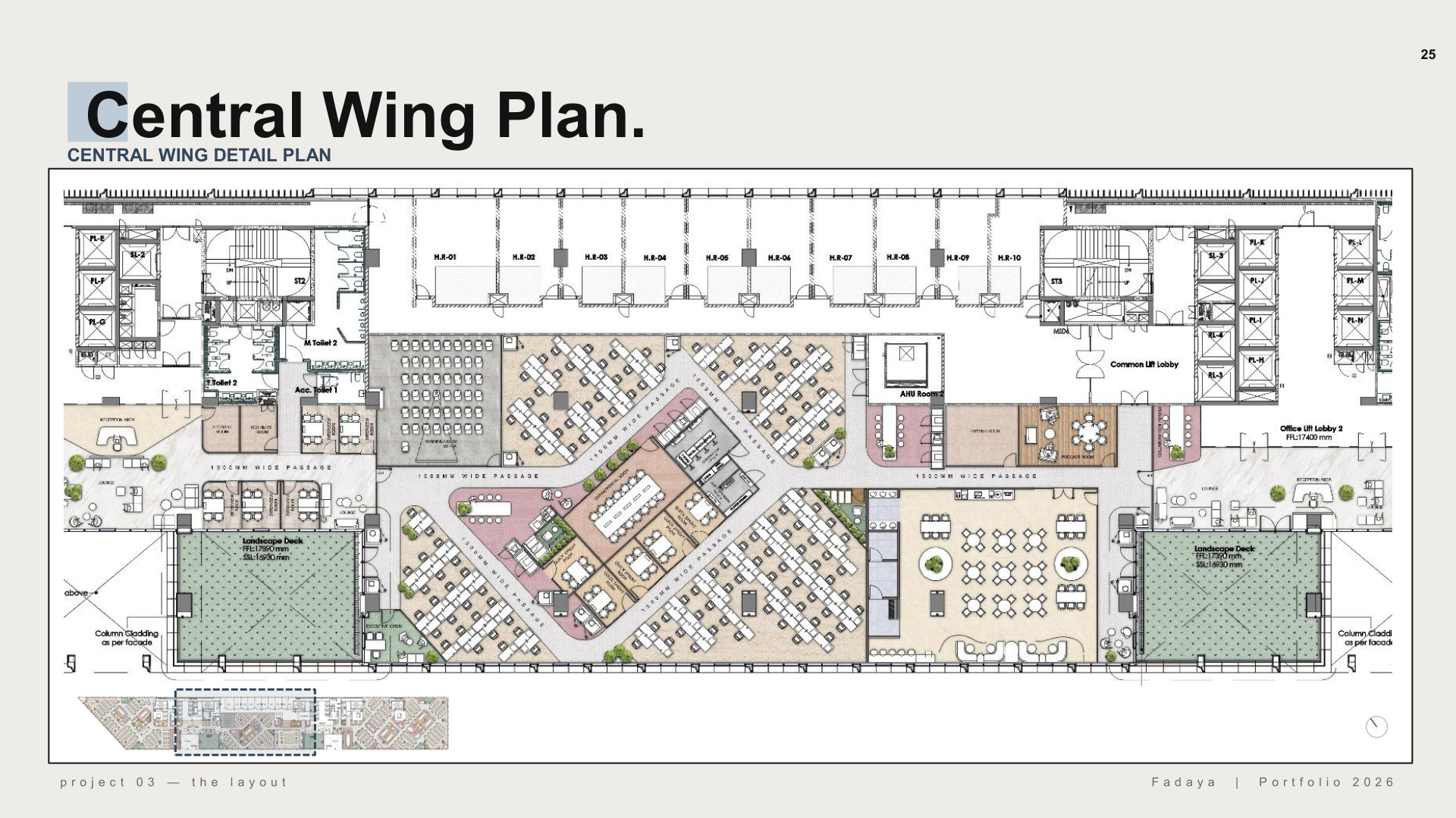 ACKO — Workplace Concept — Central wing plan