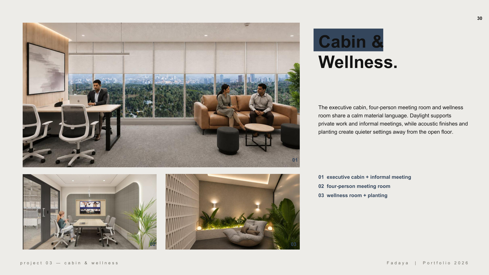 ACKO — Workplace Concept — Cabin and wellness