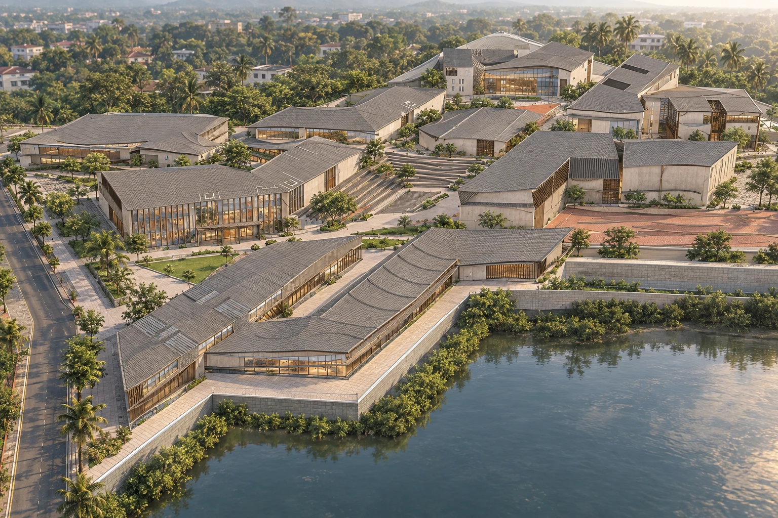 Calico Cultural Centre — AI-assisted concept visualisation based on the original design