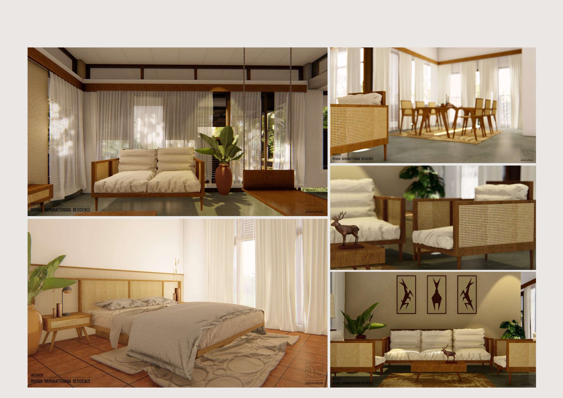 Residential Interior — Residence interior · rendered views